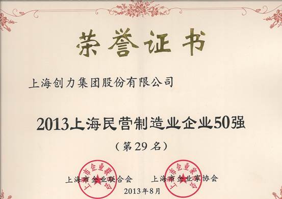 我公司連續四屆上榜“上海民營企業100強”(圖2)